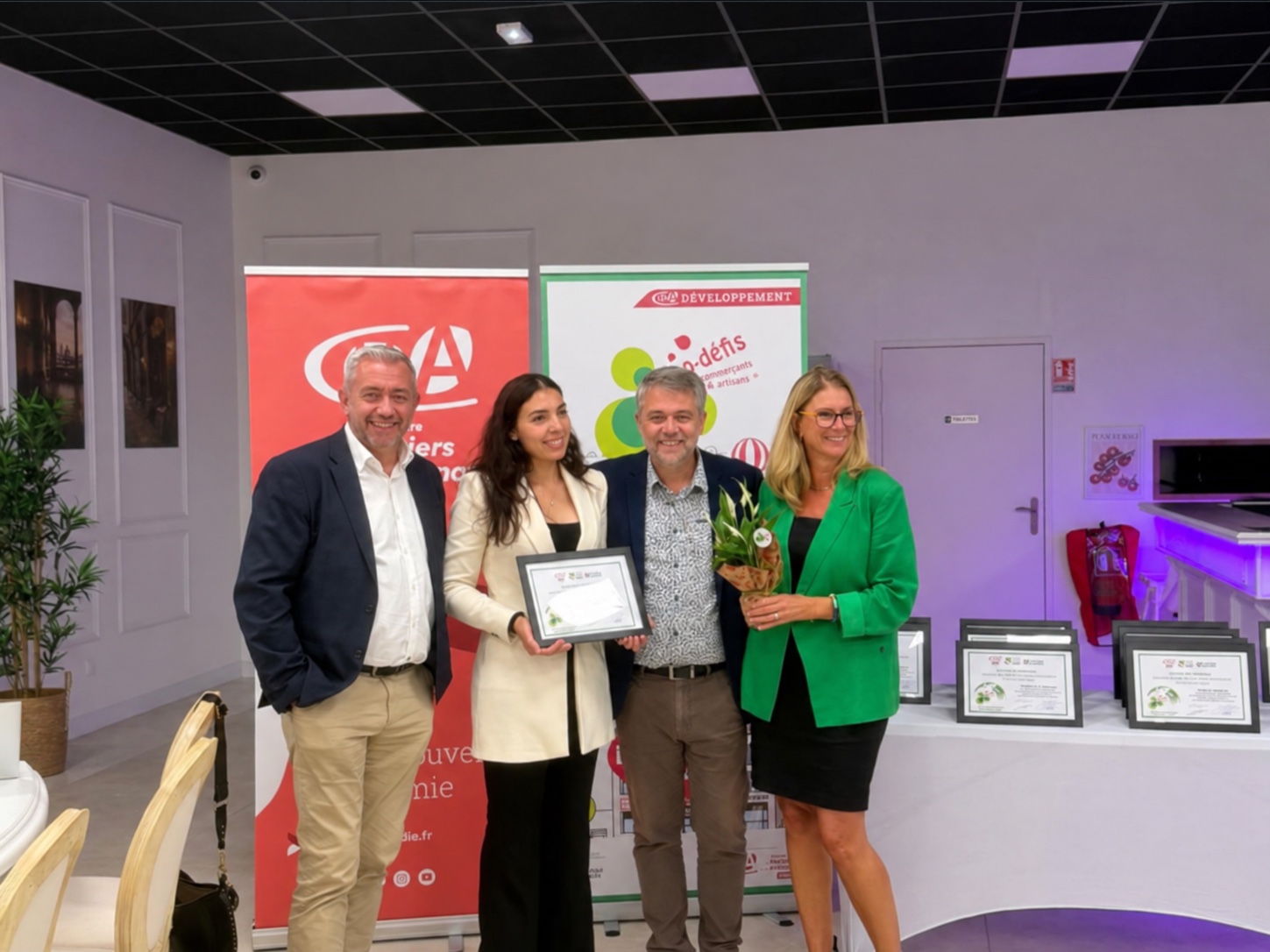 La remise du label Éco-Défis à SPORT EVENTS